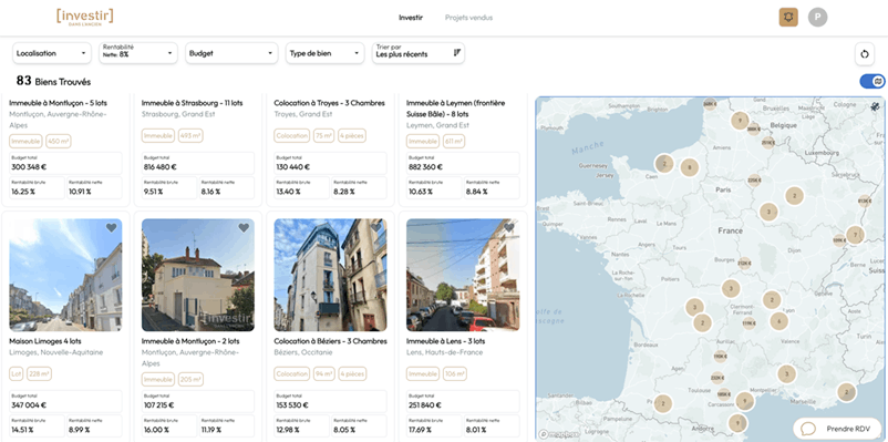 Investissement locatif clé en main marketplace Investir dans l'Ancien investissement locatif clé en main plateforme investir dans l'ancien