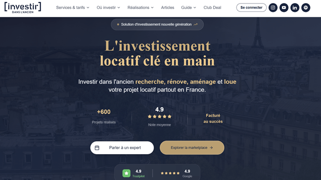 site web d'investir dans l'ancien